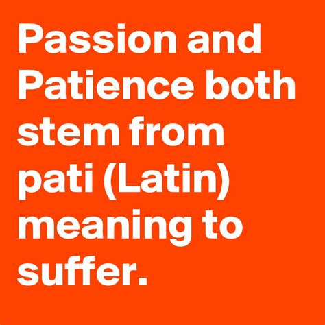 passion meaning in latin